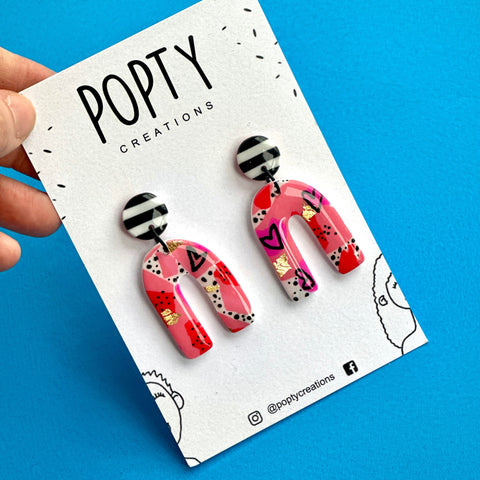 PINK SECRET LOVERS LUCKY DANGLES