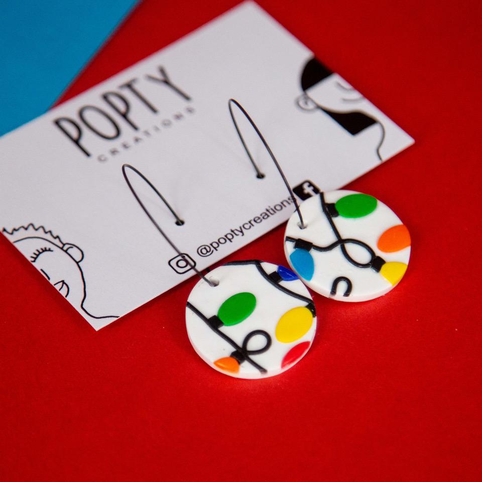 SHINE BRIGHT X-LARGE DISCS ON LARGE WIRE HOOPS