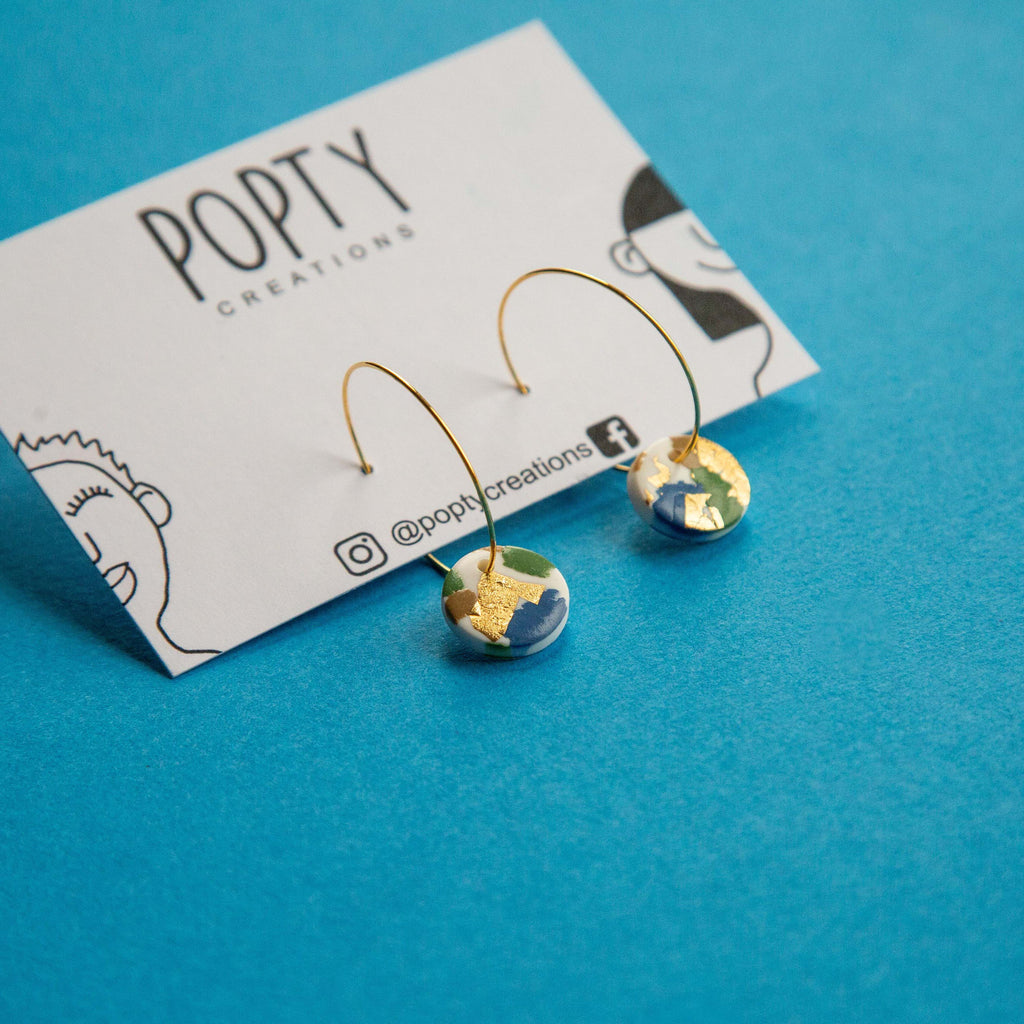 Garden Golden Fleck hoops