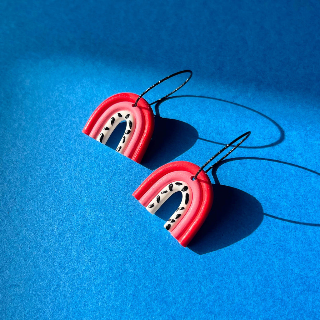 LOVE DOTTY RAINBOW HOOPS