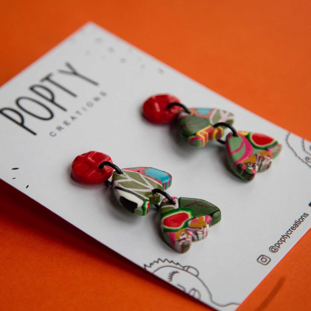 FOREST FUN DOUBLE PETAL DANGLE