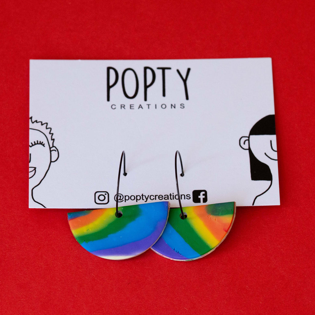 RAINBOW SMILE HOOPS