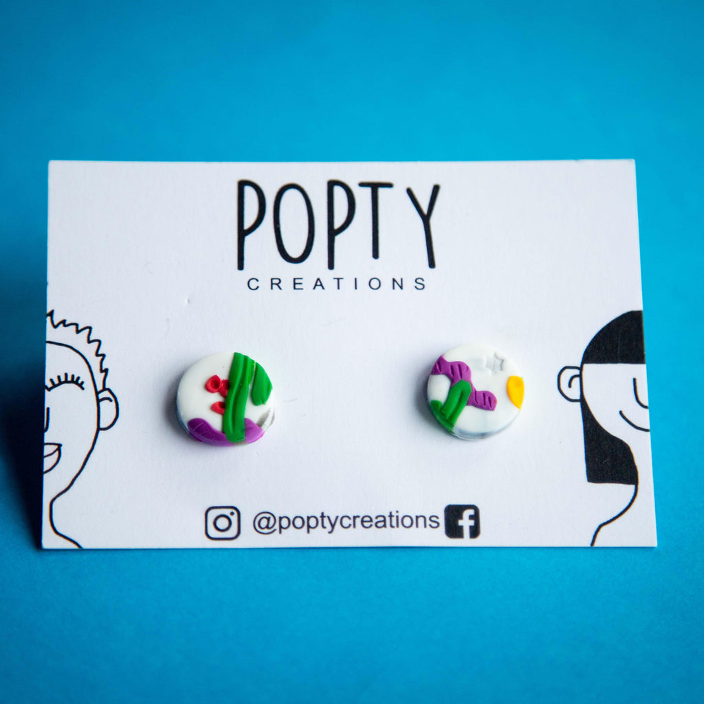 DESERT CACTUS MEDIUM STUDS